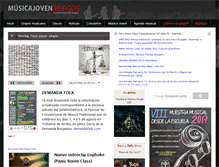 Tablet Screenshot of musicajovenburgos.com